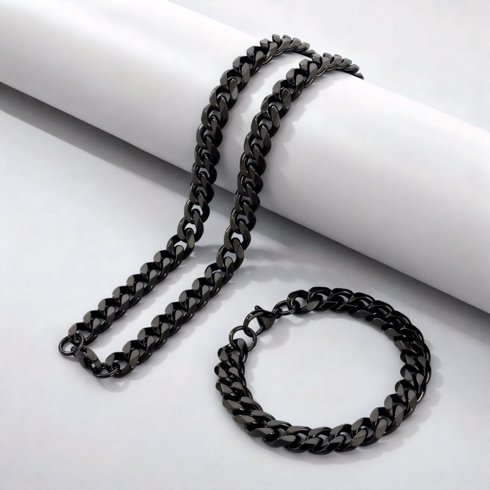 Chaine cubaine 10 mm en acier inoxydable, modèle Domingo