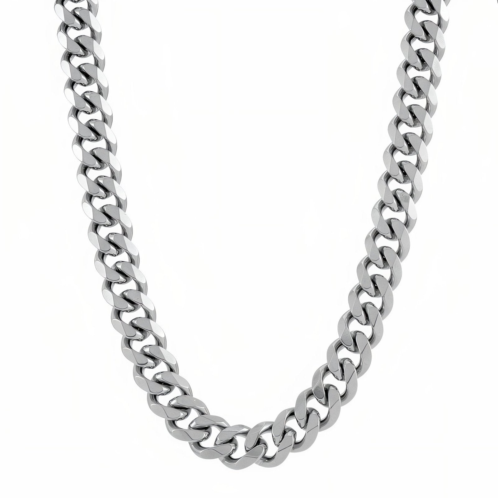 Chaine cubaine 13 mm en acier inoxydable, mailles épaisses, style rappeur pour hommes, modèle Domingo