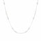 Chaine en argent 925, mailles boîte 0,8 mm, détails géométriques, taille ajustable, modèle Ophélia