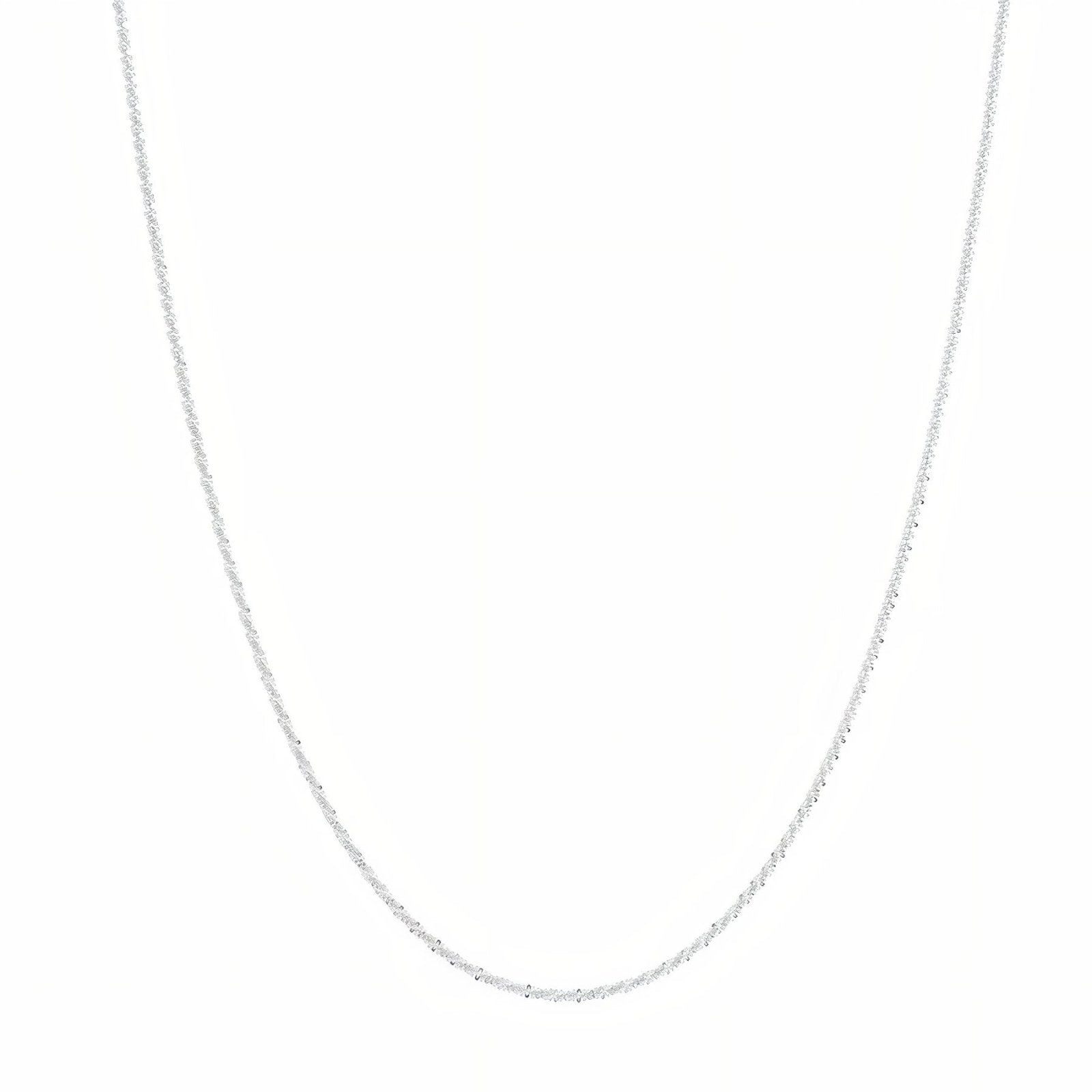 Chaine fine facettée, argent massif S925, éclat discret et chic, modèle Alondra