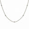 Chaîne forçat en argent 925, ornée de petites boules dorées ou argentées, style minimaliste pour femme, modèle Perla