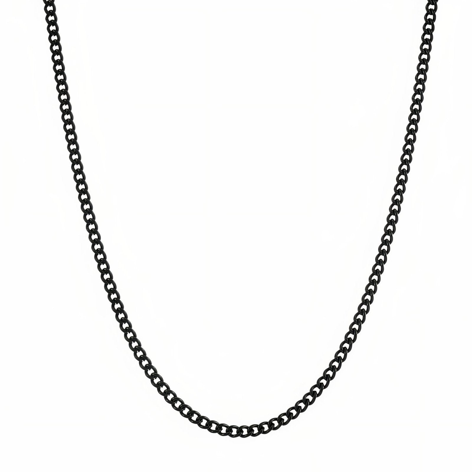 Chaîne gourmette 4 mm pour homme, en acier inoxydable, modèle Tonio