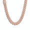Chaine ice pour homme, en cuivre serti de zircon, maille cubaine large 22 mm
