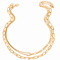 Choker Double Rang, alliage de zinc, style fantaisie, modèle Charlie