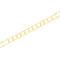 Choker graphique en acier, double chaîne fine et éléments losanges, modèle Nathalia
