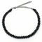 Choker ras - de - cou brillant, strass noir, pour soirée élégante, modèle Éclipse