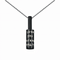 Collier à graver en acier inoxydable unisexe, cylindre rotatif, date ou prénom, modèle Bottle