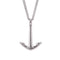 Collier ancre marine pour homme en acier inoxydable argenté, pendentif minimaliste au design nautique