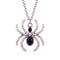 Collier araignée pour femme, en alliage de zinc, avec pierre intégrée