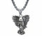 Collier archange Saint Michel pour homme, en acier inoxydable, pendentif guerrier ailé avec épée et bouclier