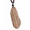 Collier artisanal en bois naturel sculpté, avec pendentif fait main, style bohème