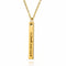 Collier barre verticale personnalisée, acier inoxydable, 3 finitions, modèle Vertya