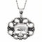 Collier biker pour homme, avec pendentif tête de mort sculptée, en acier inoxydable