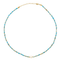 Collier bohème chic en pierres turquoise, style estival pour femme, modèle Miramar