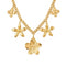 Collier bohème floral pour femme, en acier inoxydable doré, pendentifs fleurs au design élégant