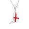 Collier carte d'Angleterre unisexe, en acier inoxydable, pendentif émaillé aux couleurs du drapeau anglais