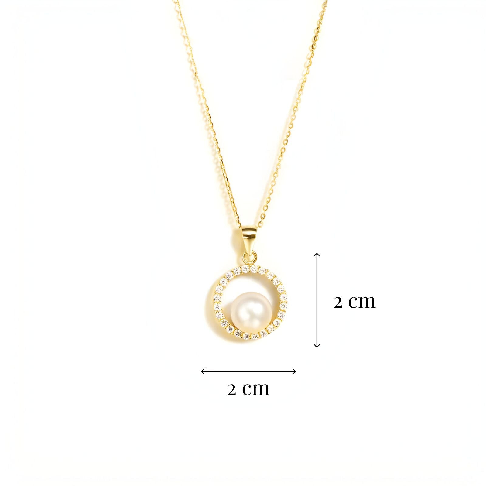 Collier cercle lumineux en argent 925, orné d’une perle nacrée, style intemporel et chic, modèle Élise