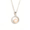 Collier cercle lumineux en argent 925, orné d’une perle nacrée, style intemporel et chic, modèle Élise