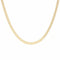 Collier chaîne large pour femme, en acier inoxydable doré, design géométrique chic et minimaliste