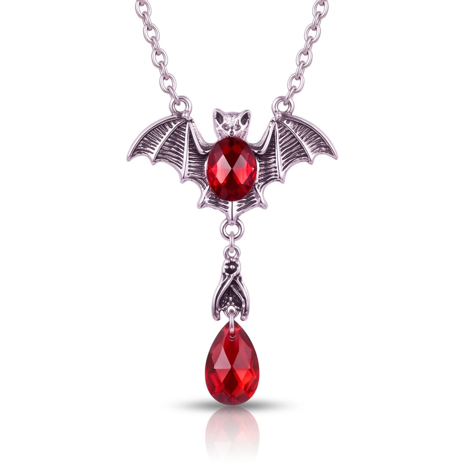 Collier chauve-souris gothique pour femme, en alliage de zinc