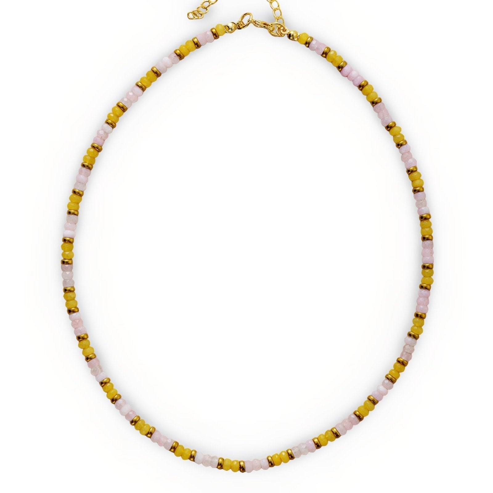Collier choker en pierres naturelles multicolores, en agate naturelle teintée, style moderne coloré