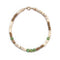 Collier coquillage et aventurine, style ethnique, acier doré 18K, modèle Dominique