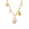 Collier coquillage et tortue pour femme, en acier inoxydable doré, pendentif nacré et charms inspirées de la mer