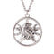 Collier corbeau pentagramme unisexe, en alliage de zinc, style mystique