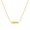 Collier court chic en titane doré, design twist moderne, bijou féminin tendance, modèle Adèle