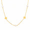 Collier court raffiné, perles de cultures et motif trèfle, taille réglable