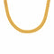 Collier court tressé, acier inoxydable, style contemporain, modèle Amina