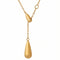 Collier cravate ajustable pour femme, en acier inoxydable, style minimaliste