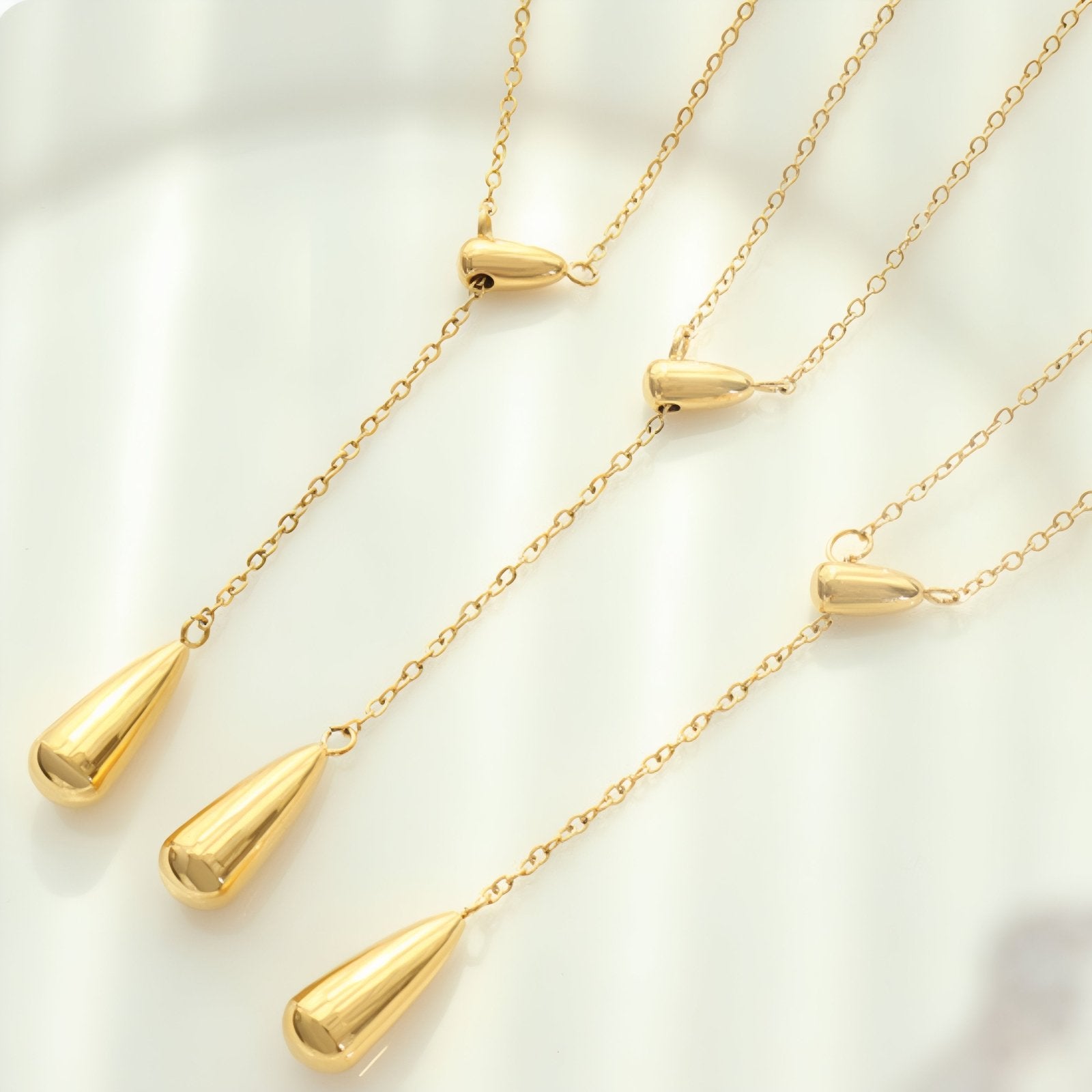 Collier cravate ajustable pour femme, en acier inoxydable, style minimaliste