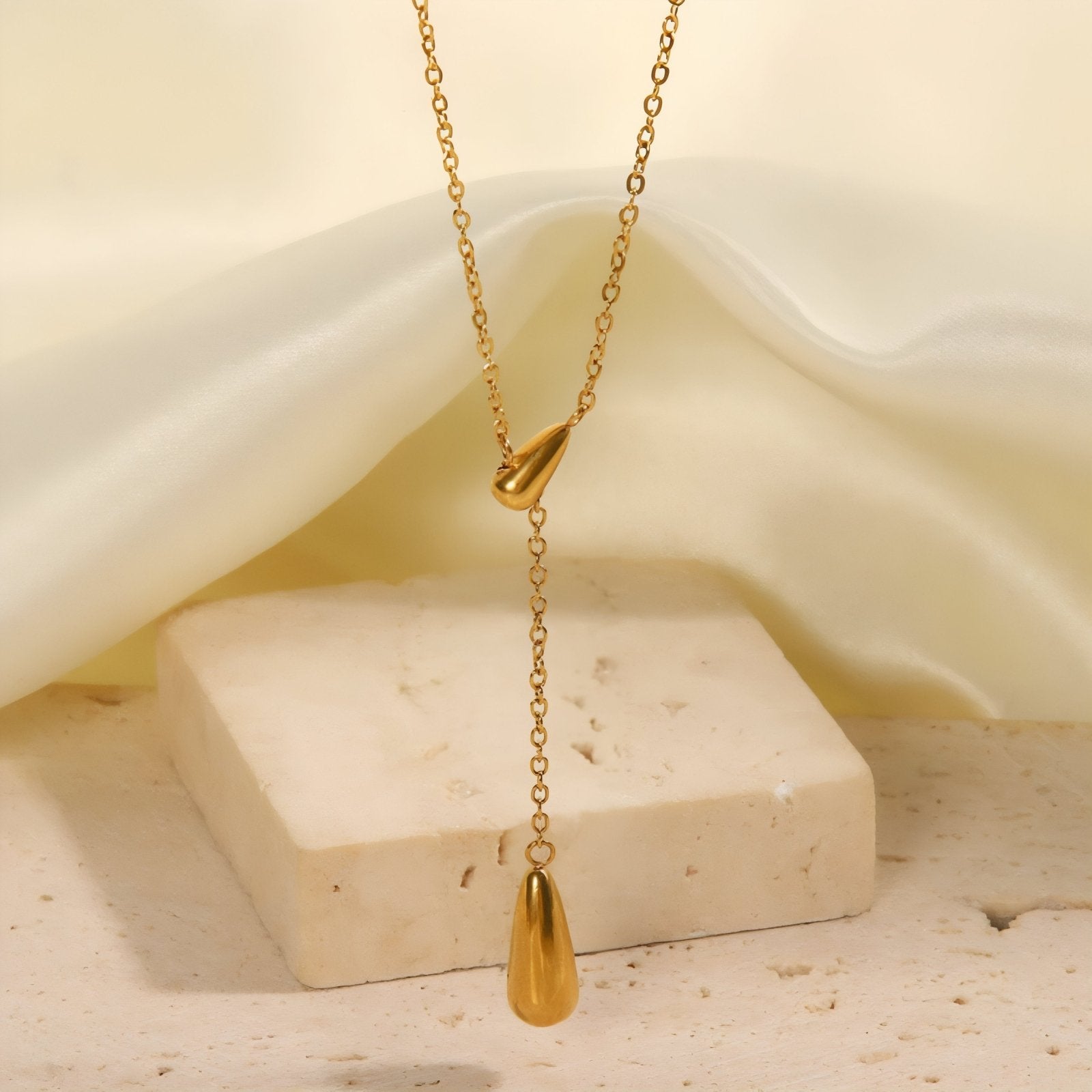 Collier cravate ajustable pour femme, en acier inoxydable, style minimaliste