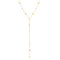Collier cravate long plongeant, acier inoxydable, motif cœurs et zircons