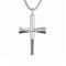 Collier croix pour homme, en acier titane, pendentif industriel avec vis