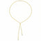 Collier de dos en forme Y pour femme, avec strass scintillants et cristal, en alliage métallique