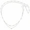 Collier de dos multi - rangs pour femme, avec cristal facetté, en alliage métallique