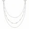 Collier de dos multi - rangs pour femme, avec strass, en alliage métallique
