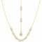 Collier de dos pour femme, avec zircon effet diamant, en alliage métallique