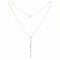 Collier de dos pour femme, avec zircon et cuivre, en argent 925