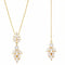 Collier de dos pour femme, avec zircon scintillant, en alliage métallique, style mariage et cérémonie
