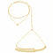 Collier de dos pour femme, double chaîne, avec zircon et cristal, en alliage métallique