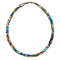 Collier double rang en pierres naturelles, perles multicolores esprit bohème, avec turquoise, quartz rose, amazonite et jaspe