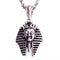 Collier égyptien pharaon pour homme, en acier inoxydable, style vintage