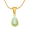 Collier élégant pour femme, pendentif goutte d'eau en verre teinté, chaîne serpent en acier inoxydable