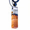 Collier en bois et résine transparente, avec pendentif rectangulaire, fait main