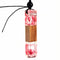 Collier en bois naturel et résine colorée, avec pendentif rectangulaire, fait main