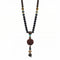 Collier en perles de bois de santal et pierres naturelles, avec graine de Bodhi, style bohème spirituel