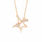 Collier étoile filante en argent 925, pendentif zircon, chaîne fine ajustable, modèle Katherine